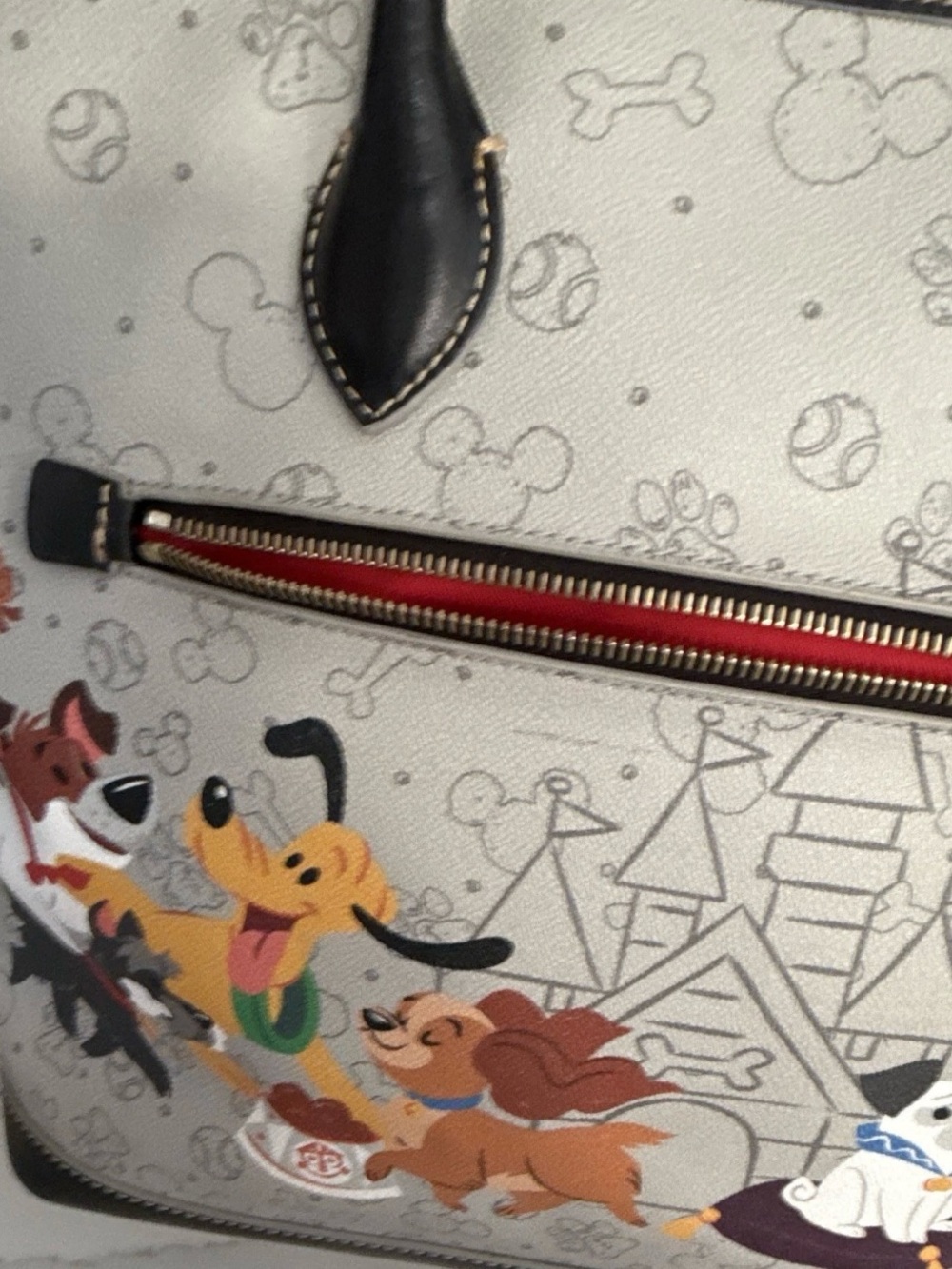 Dooney & Bourke Disney Dogs Shopper Tote - Picture 6 of 10